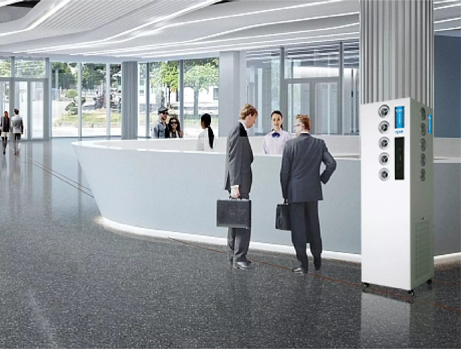 Large disinfection coverage area; plasma jet range can reach 1500m³.